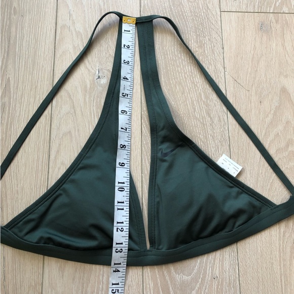 NWOT Nike Triangle Bikini Top in Dark Green Size S - Picture 5 of 9